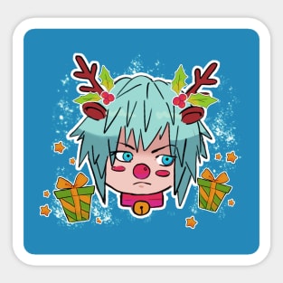 Kingdom Hearts 3 Chibi Christmas Riku Sticker